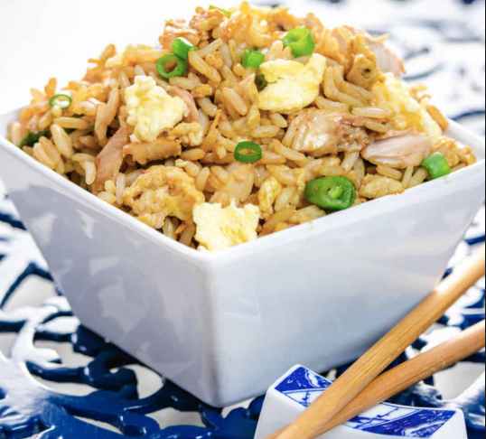 EGG FRIED RICE WITH VEGETABLES